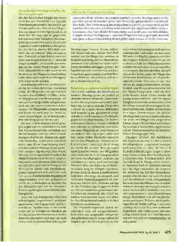 Vorschauseite 4: Das Selbstund Fremdbild von Auszubildenden in der Pflege, Physiotherapie und Ergotherapie und seine Bedeutung für die interprofessionelle Kooperation