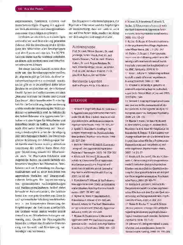 Vorschauseite 6: Therapeutische Maßnahmen bei aggressivem Verhalten in der Psychiatrie und Psychotherapie