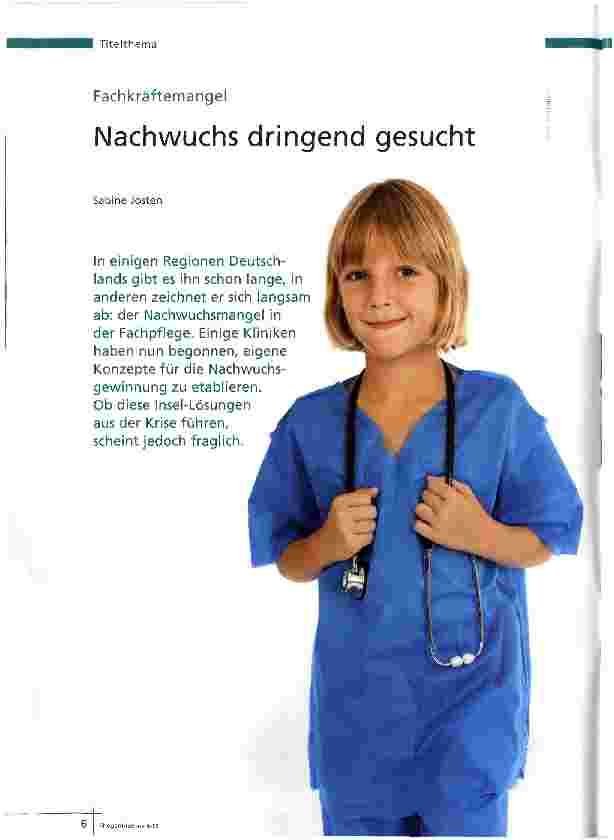 Vorschauseite 1: Nachwuchs dringend gesucht