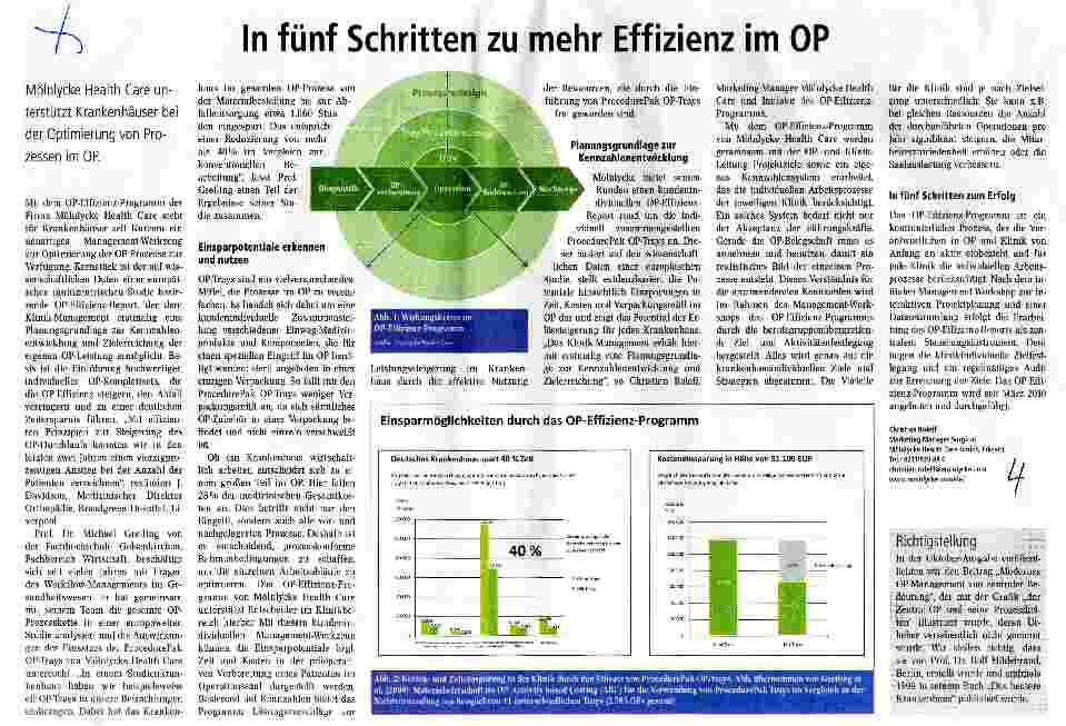 Vorschauseite 1: In fünf Schritten zu mehr Effizienz im OP