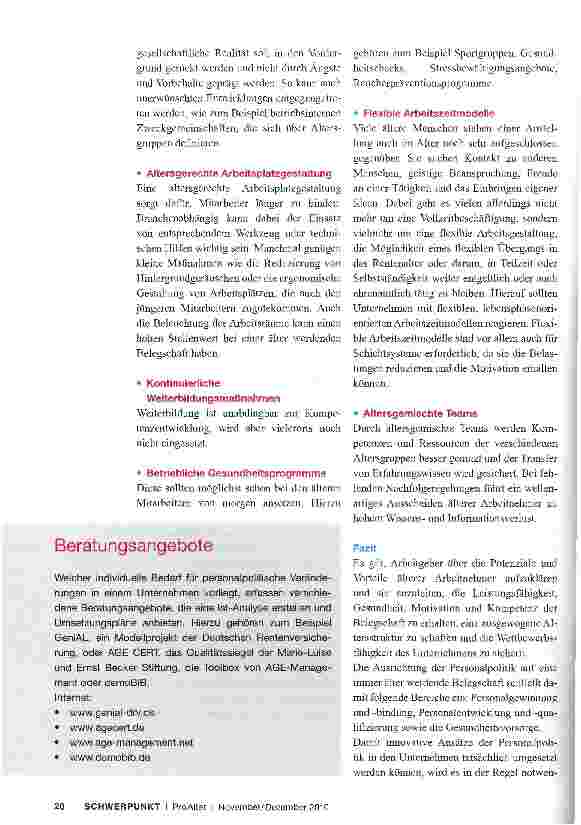 Vorschauseite 3: Personalpolitische Konsequenzen des demografischen Wandels