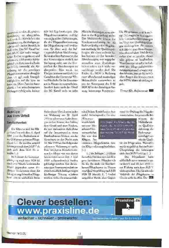 Vorschauseite 2: Das Urteil Qualitätsprüfungen nach § 80 Abs. 2 SGB XI