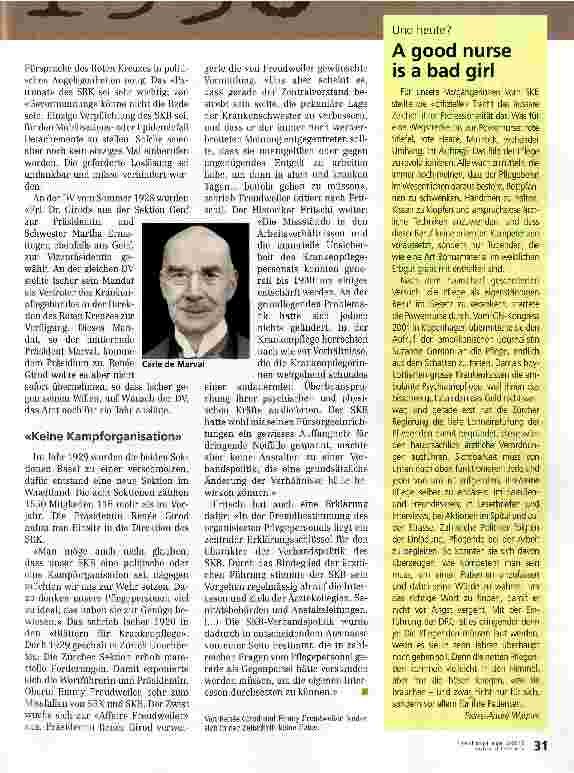 Vorschauseite 2: Erstes Aufmucken gegen die SRK-Bevormundung