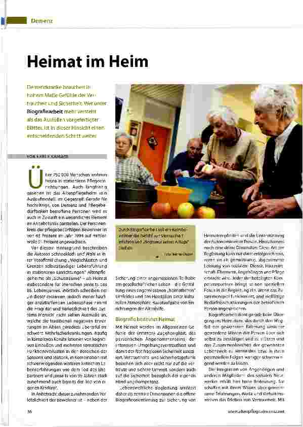 Vorschauseite 1: Heimat im Heim