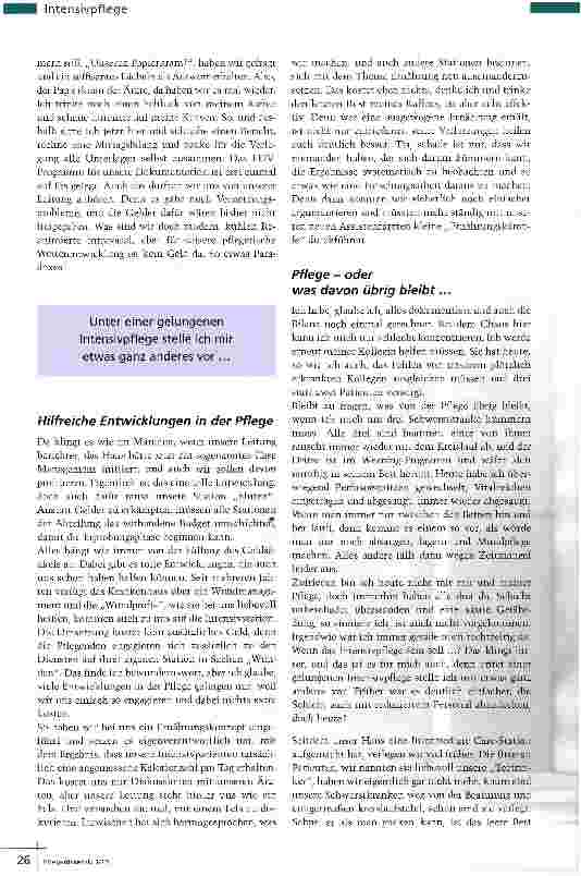 Vorschauseite 2: Intensivpflege „am Limit