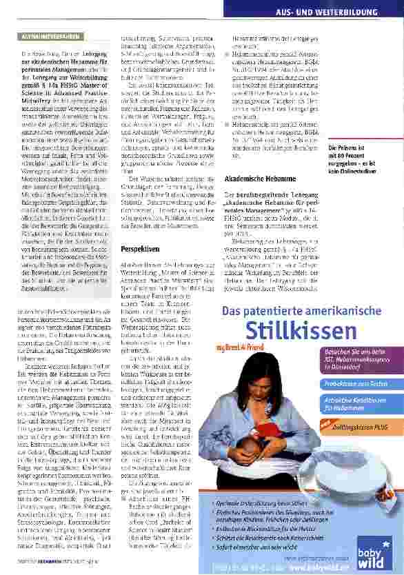 Vorschauseite 3: Hebammenstudiengänge in Inssbruck: Wer die Wahl hat. ..