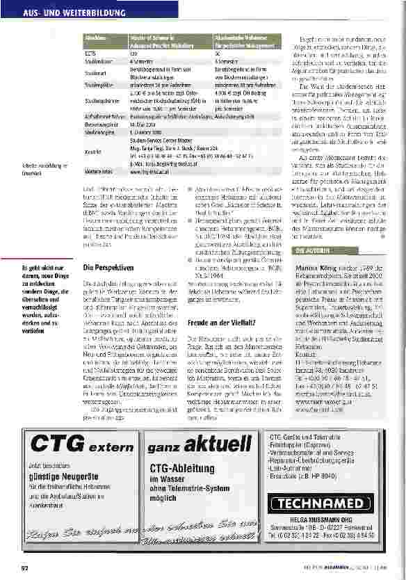 Vorschauseite 4: Hebammenstudiengänge in Inssbruck: Wer die Wahl hat. ..