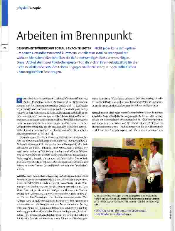 Vorschauseite 1: Arbeiten im Brennpunkt