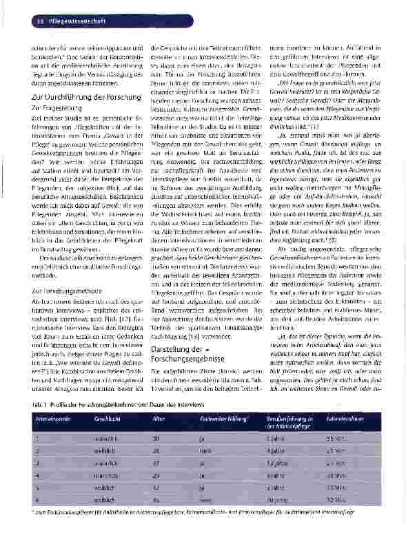 Vorschauseite 3: Gewalt in der Intensivpflege