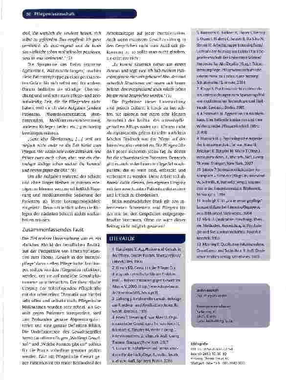 Vorschauseite 5: Gewalt in der Intensivpflege