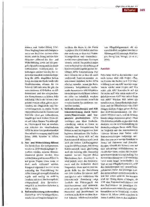 Vorschauseite 3: 10 Jahre Advanced Nursing Practice in der Schweiz: Rückblick und Ausblick