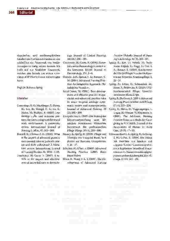 Vorschauseite 4: 10 Jahre Advanced Nursing Practice in der Schweiz: Rückblick und Ausblick