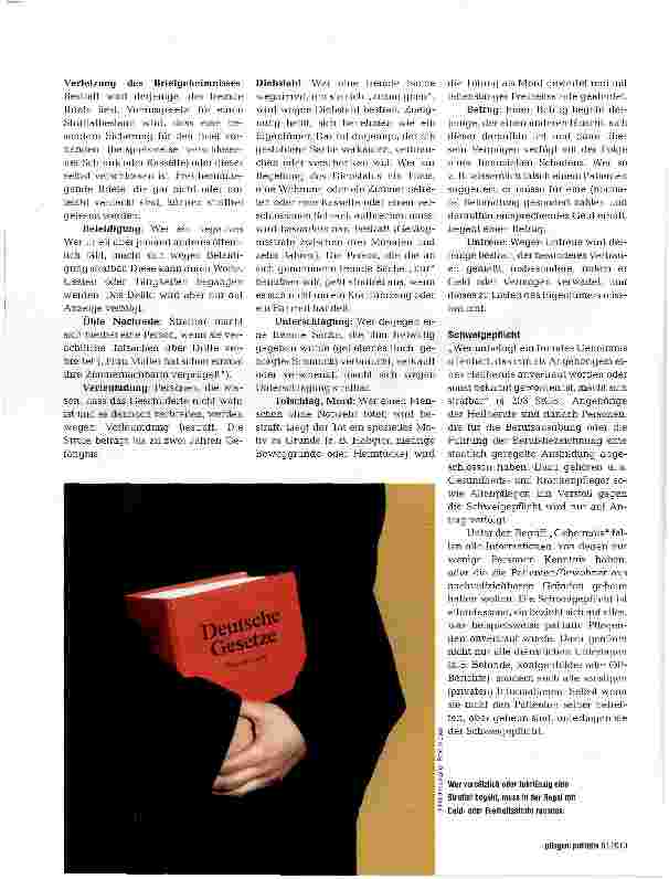 Vorschauseite 3: Wer haftet wenn in der Pflege etwas schiefgeht?