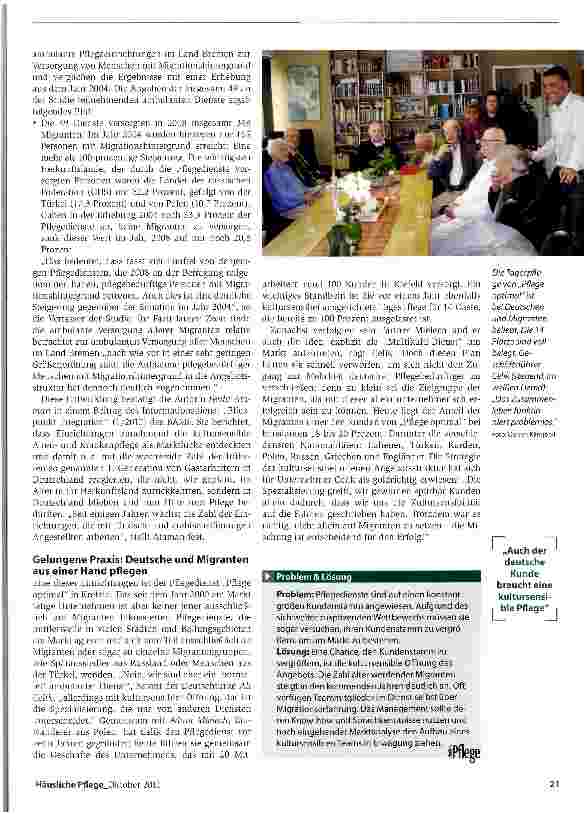 Vorschauseite 2: Chancen kultursensibler Pflege