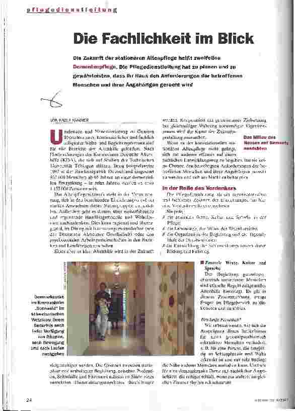 Vorschauseite 1: Die Fachlichkeit im Blick