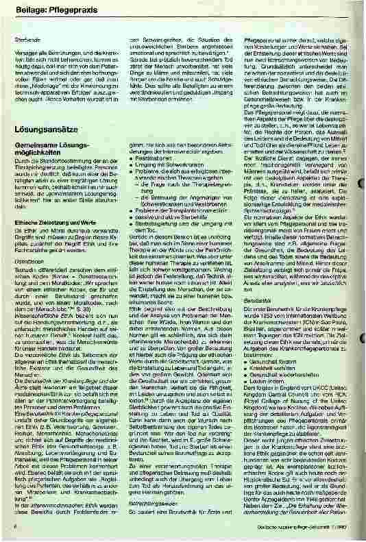 Vorschauseite 5: Die Intensivmedizin - Ein Fachbereich im Spannungsfeld zwischen den Möglichkeiten moderner Medizin und ethischer Verantwortung