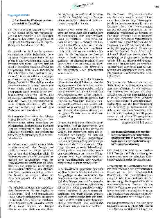 Vorschauseite 1: Tagungsbericht