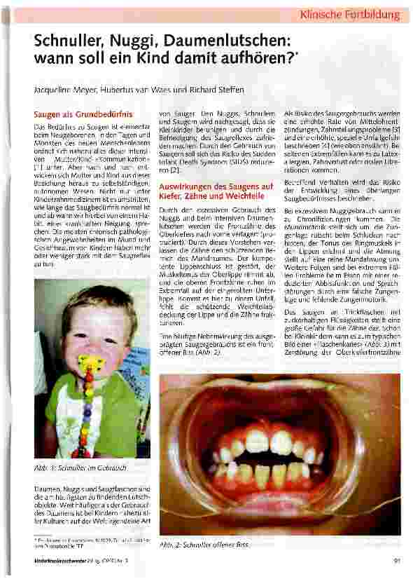 Vorschauseite 1: Schnuller, Nuggi, Daumenlutschen: wann soll ein Kind damit aufhören?