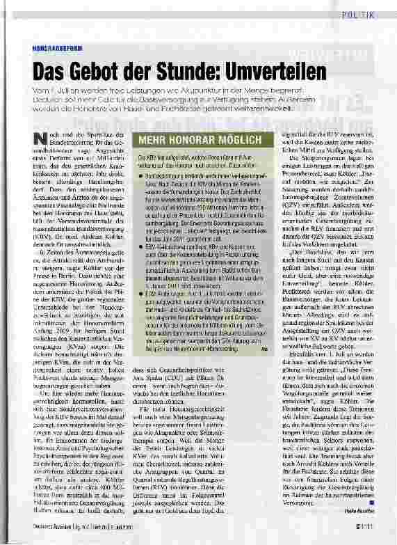 Vorschauseite 1: Das Gebot der Stunde: Umverteilen