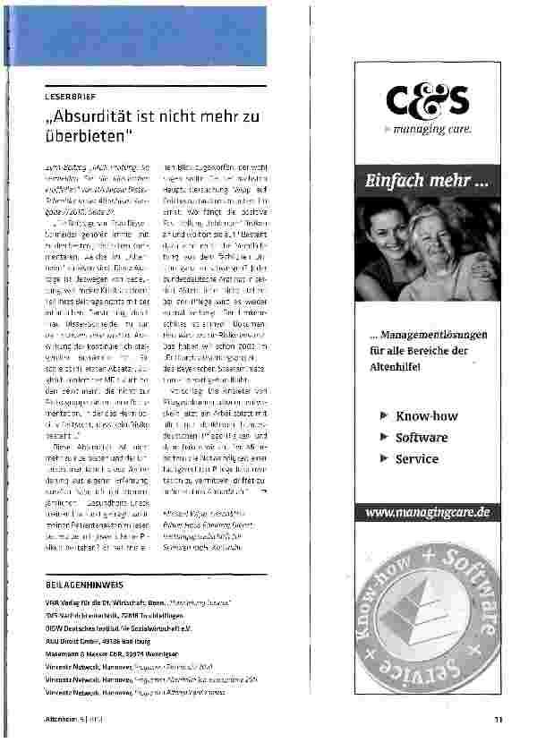 Vorschauseite 1: „Absurdität ist nicht mehr zu überbieten