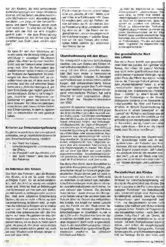 Vorschauseite 3: Das Recht zu leben und das Recht zu sterben in der Neonatologie