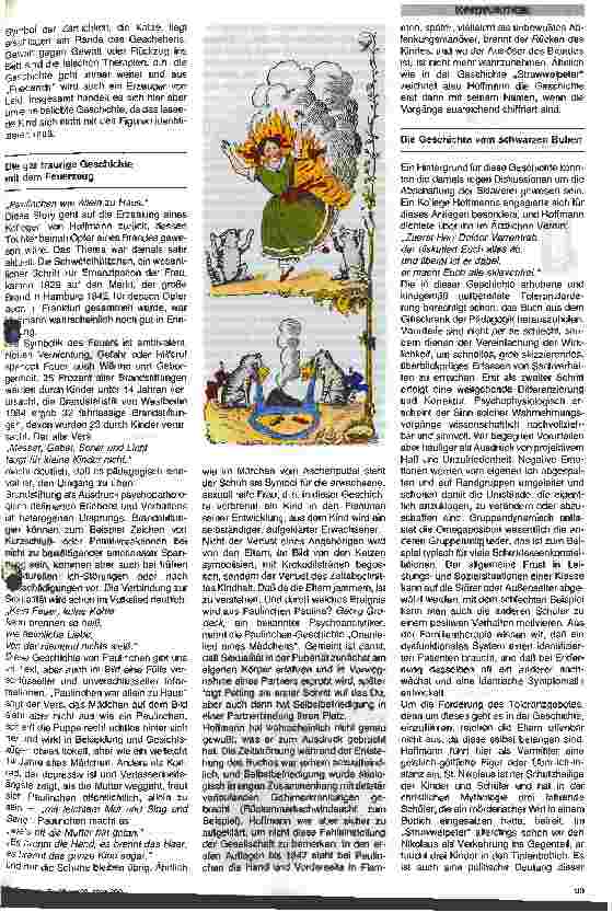 Vorschauseite 3: Heinrich Hoffmanns Struwelpeter - ein bürgerliches Bilderbuch - als kinderund jugendpsychiatrische Fallsammlung