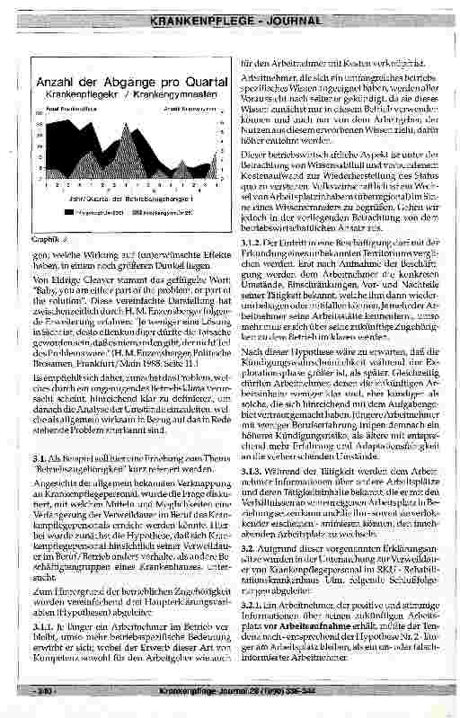 Vorschauseite 4: Dauer der Betriebszugehörigkeit - ein Indikator für gutes Betriebsklima? - Eine Untersuchung des RKU -