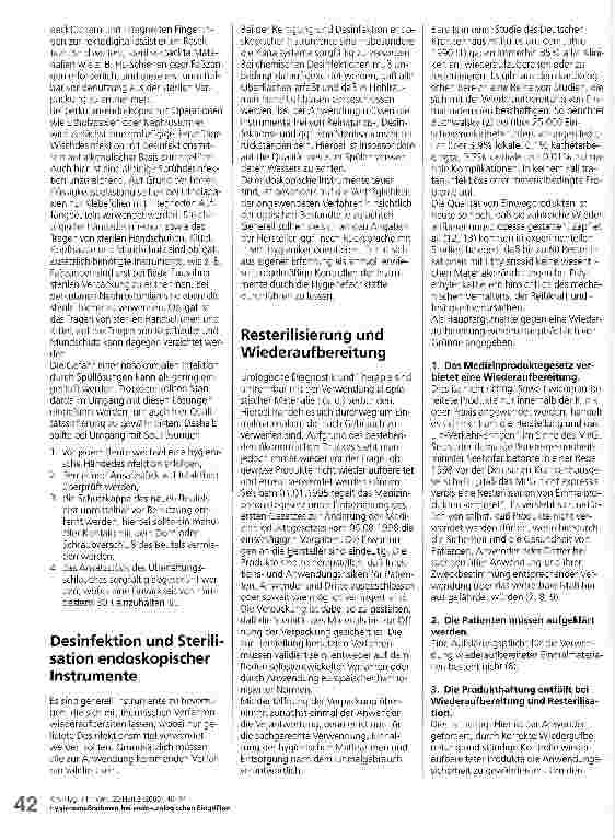 Vorschauseite 3: Hygienemaßnahmen bei endo-urologischen Eingriffen