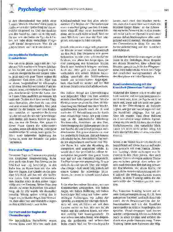 Vorschauseite 3: Krankheit als Krise und Chance Erfahrungen eines Patienten
