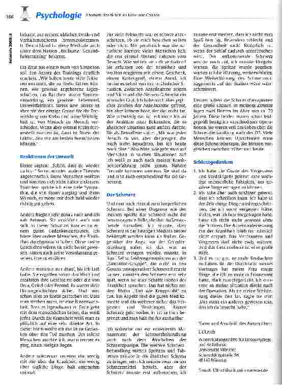 Vorschauseite 4: Krankheit als Krise und Chance Erfahrungen eines Patienten