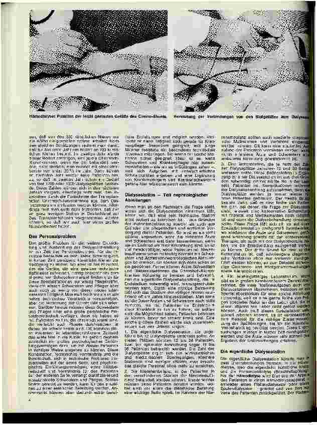 Vorschauseite 3: Das Dialysezentrum an der Medizinischen Klinik der Universität Göttingen