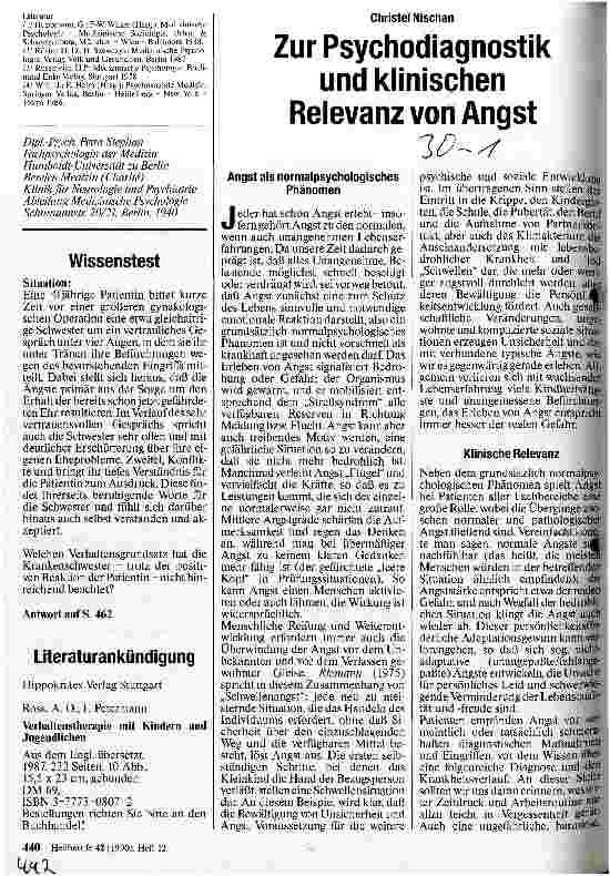 Vorschauseite 3: Der Prozeß der Krankheitsbewältigung Adaption, Frustration und Frustrationstoleranz