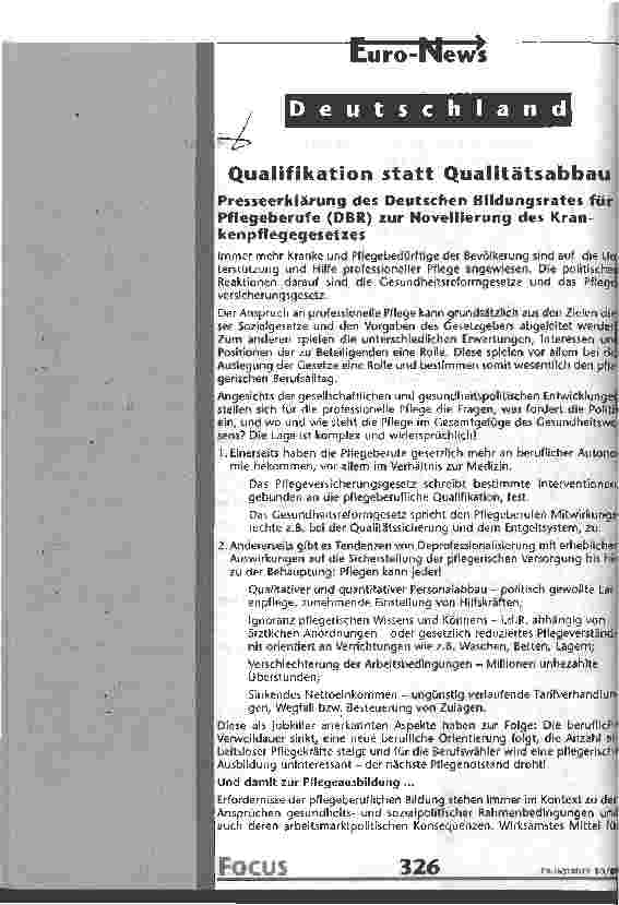 Vorschauseite 1: Qualifikation statt Qualitätsabbau