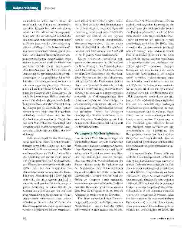 Vorschauseite 2: Heimerziehung der frühen BRD:Caritas auf Abwegen?