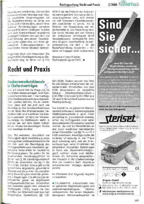 Vorschauseite 3: Ermächtigungen von Krankenhausärzten