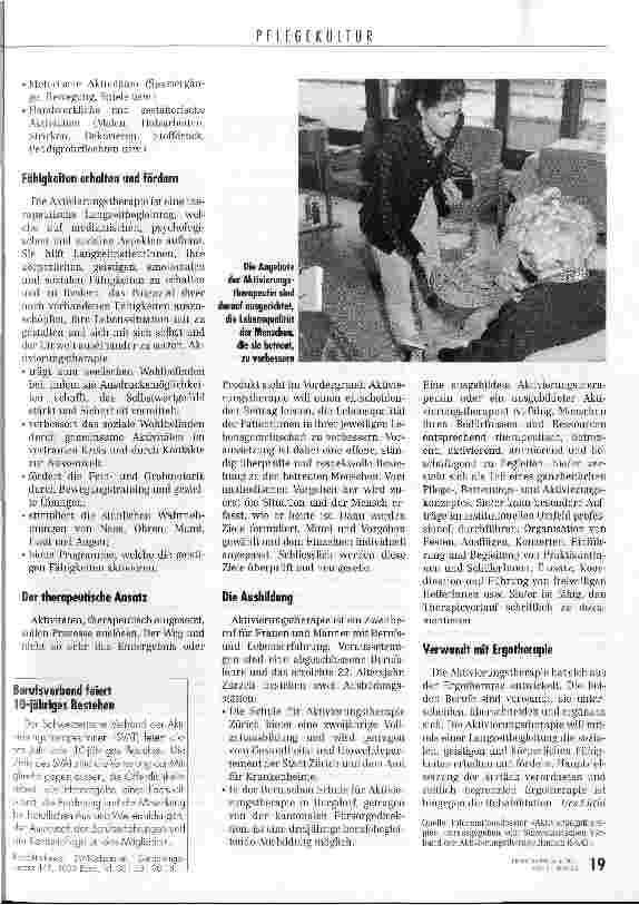 Vorschauseite 2: Wichtig ist der Weg Aktivierungstherapie