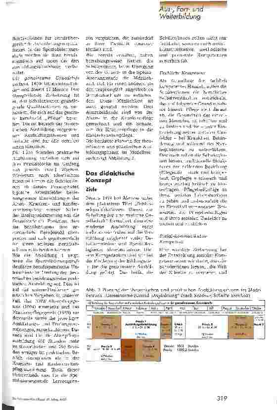 Vorschauseite 2: Gemeinsame Grundausbildung in der Alten-, Kinderkrankenund Krankenpflege Ein erster Modellversuch in Deutschland