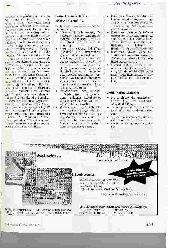 Vorschauseite 2: Richtlinien für die Rehabilitation von Patienten mit Infantiler Zerebralparese