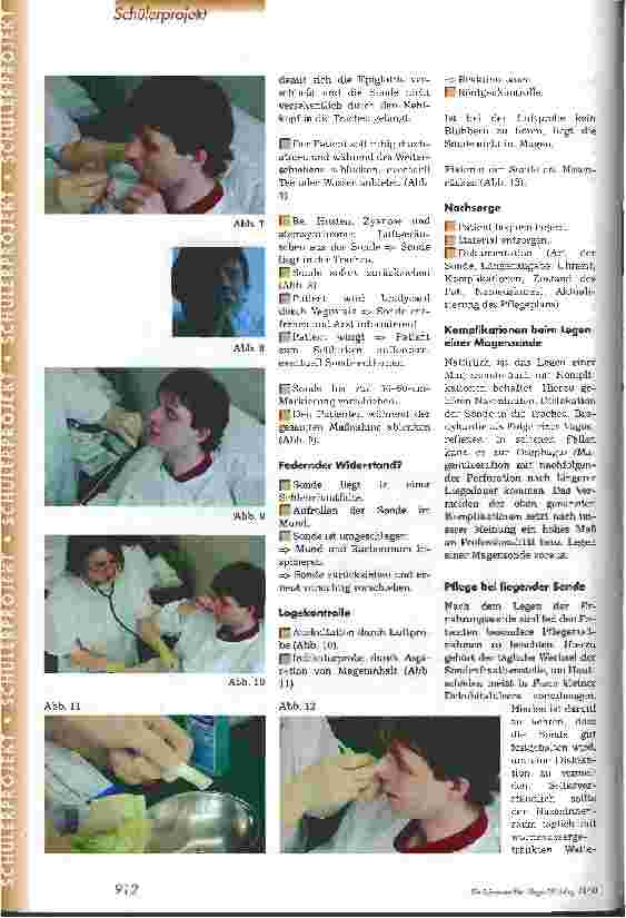 Vorschauseite 3: Legen einer Magensonde - ein Schülerprojekt