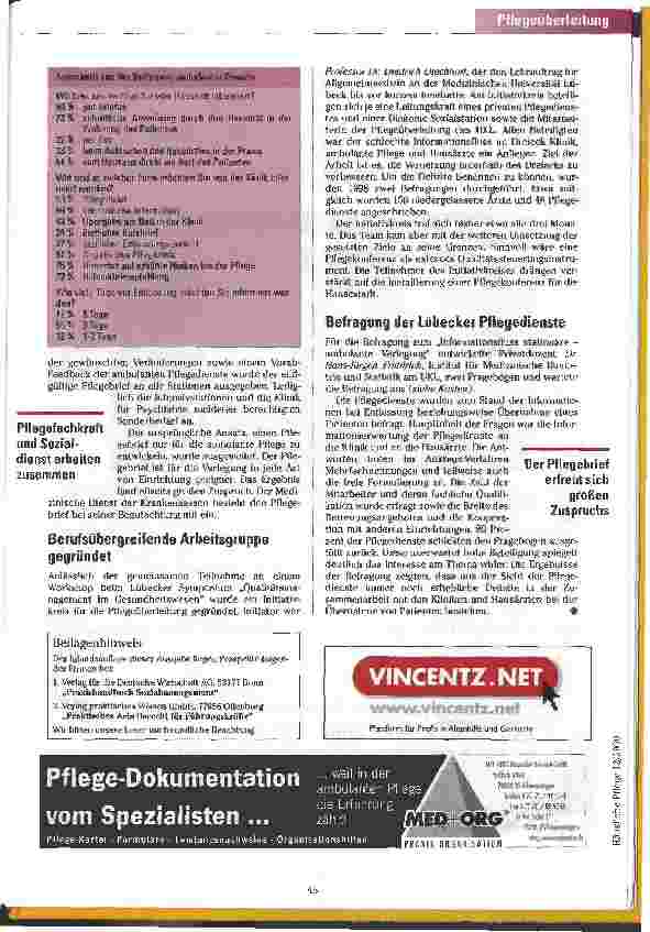 Vorschauseite 4: Aus dem Kranenhaus in die Häusliche Pflege Wie ein reibungsloser Übergang organisiert werden kann