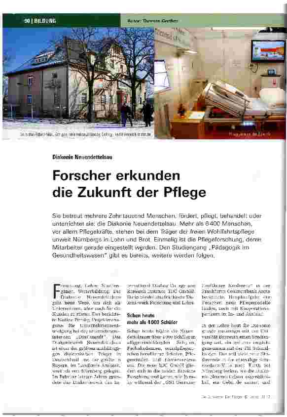 Vorschauseite 1: Forscher erkunden die Zukunft der Pflege