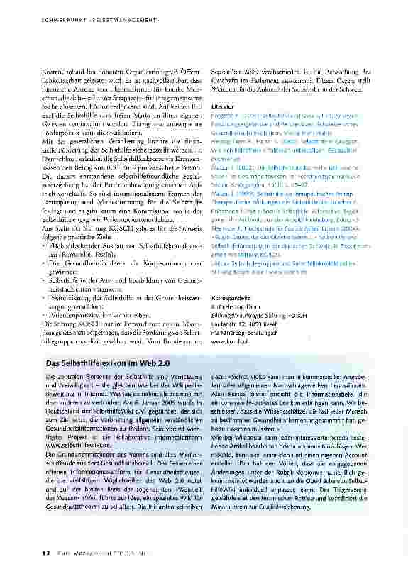 Vorschauseite 3: Gemeinsam für mehr Gesundheit