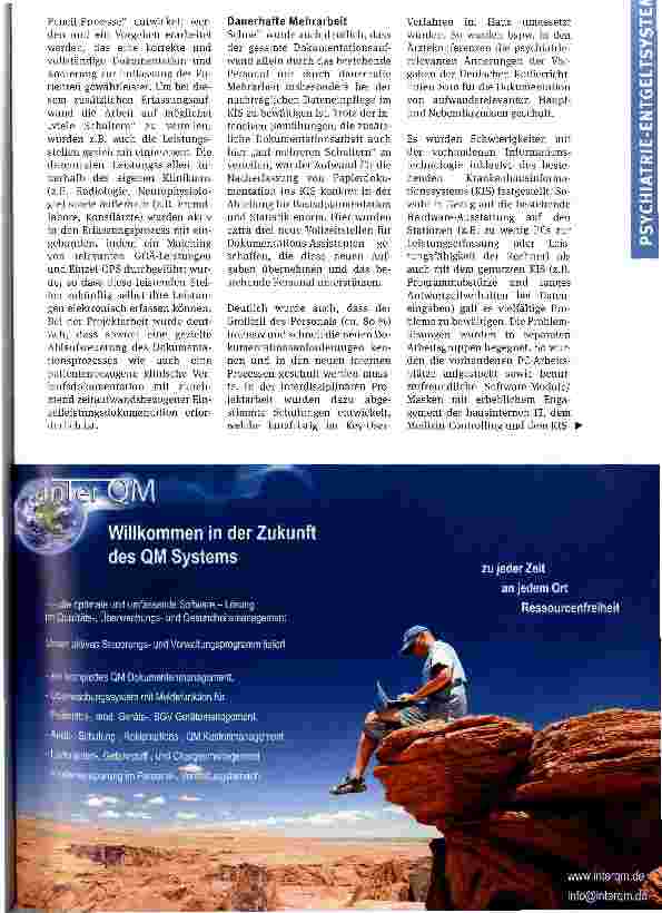 Vorschauseite 3: Praxisbericht eines Prä-Test-Hauses Auswirkungen des neuen Psych-Entgeltsystems sowie Umsetzungslösungen am Isar-Amper-Klinikum München-Ost
