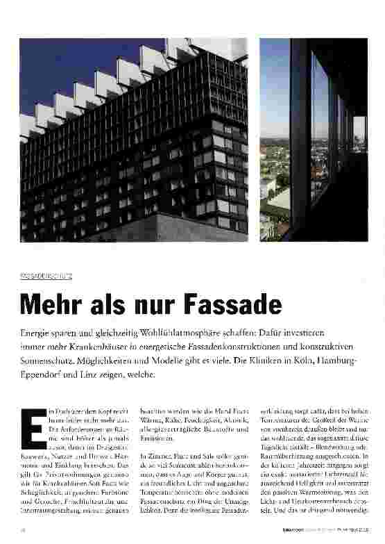 Vorschauseite 1: Mehr als nur Fassade