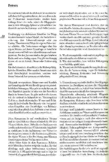 Vorschauseite 5: Zukunft der Pflegebildung - eine realistische Vision