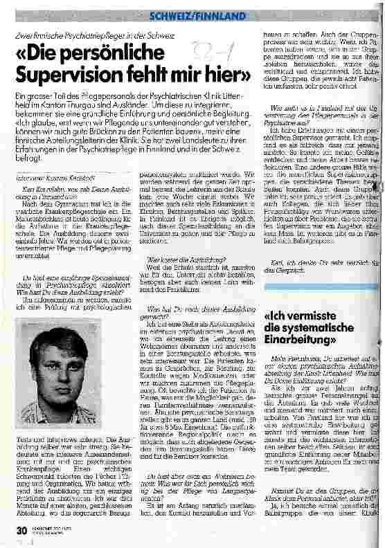 Vorschauseite 1: Die persönliche Supervision fehlt mir hier
