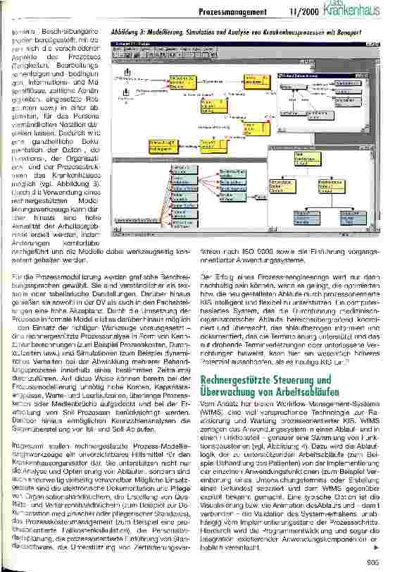 Vorschauseite 3: Prozessmanagement im Krankenhaus - Nutzen, Anforderungen und Visionen