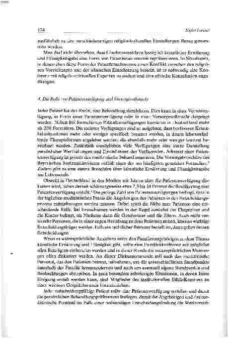 Vorschauseite 4: Flüssigkeit und Ernährung am Lebensende Entscheidungsfindung und medizinisch-ethischeProblembereiche