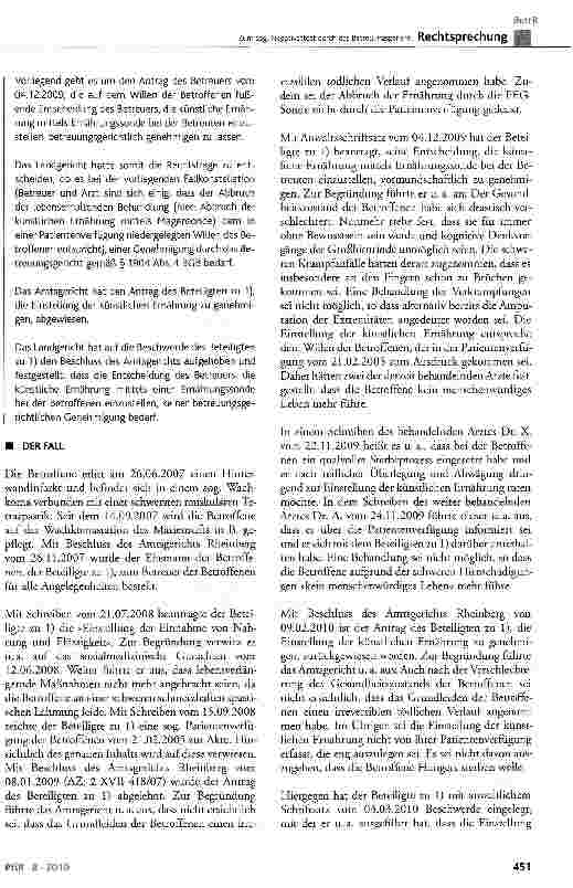 Vorschauseite 2: Zum sog. Negativattest durch das Betreuungsgericht