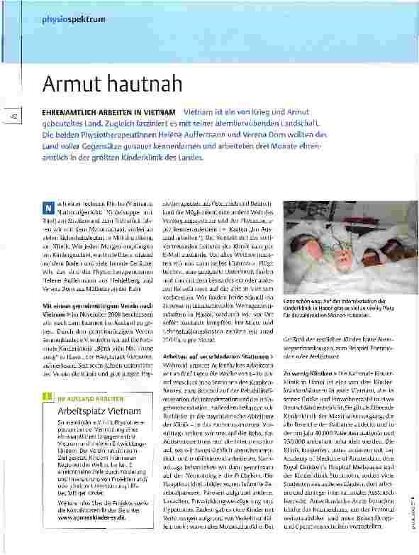 Vorschauseite 1: Armut hautnah